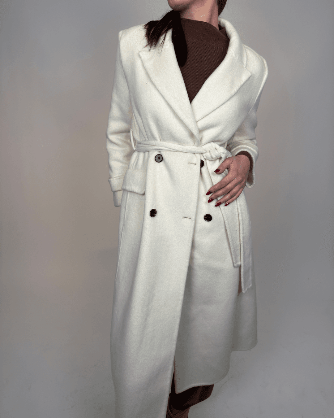 "Royal Wool Grace Coat – elegantan ženski vuneni kaput"