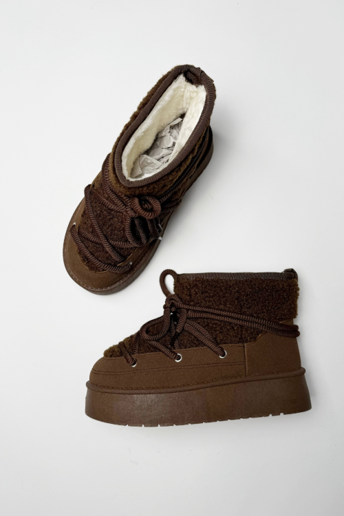 Wool Cozy Brown Boots