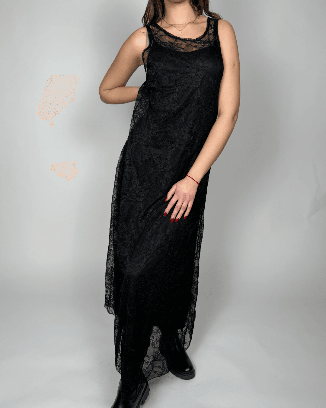 "Romance Lace Maxi Dress – duga elegantna čipkana haljina"