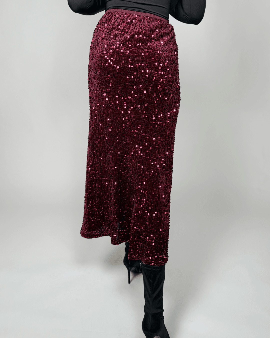 "Suknja Red Sparkle – crvena šljokičasta suknja"