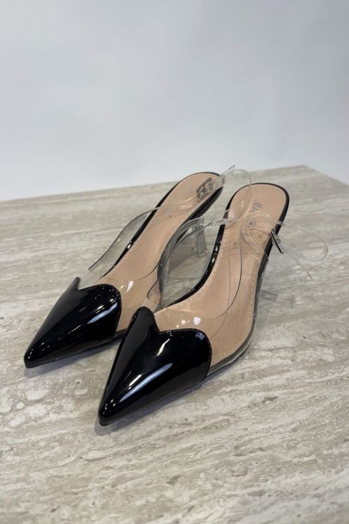 Cipele Black Elegance Clear Heel