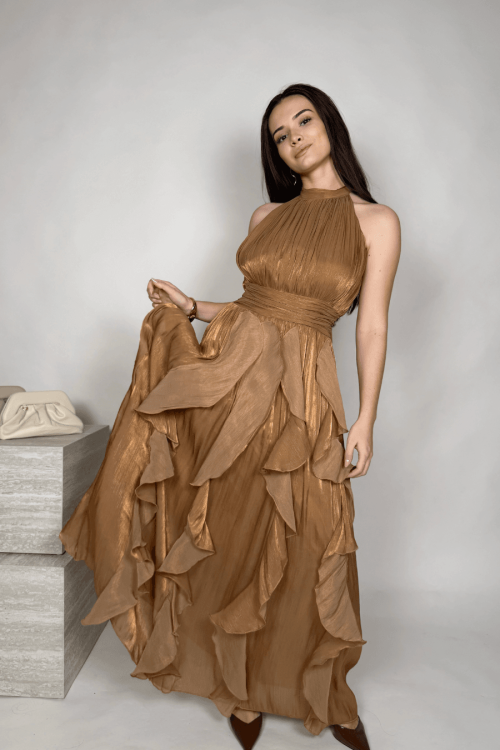 Haljina Bronze Flow Maxi