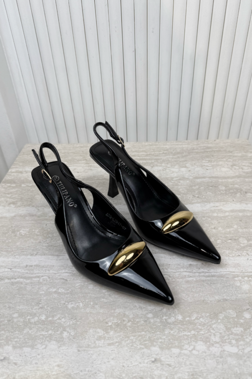 Heels Point Chic Black