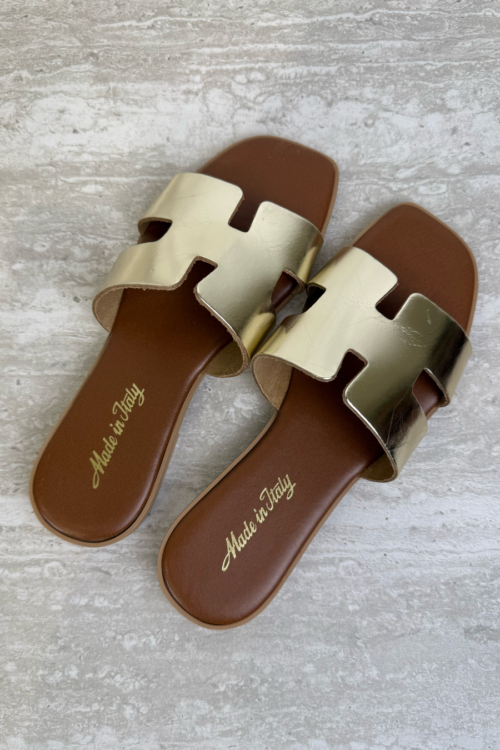 Sandale Gold Leather Essence
