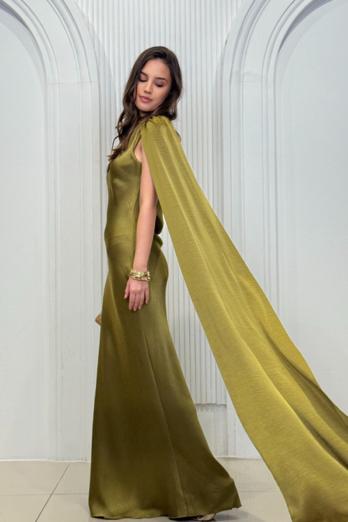 Haljina Satin Olive