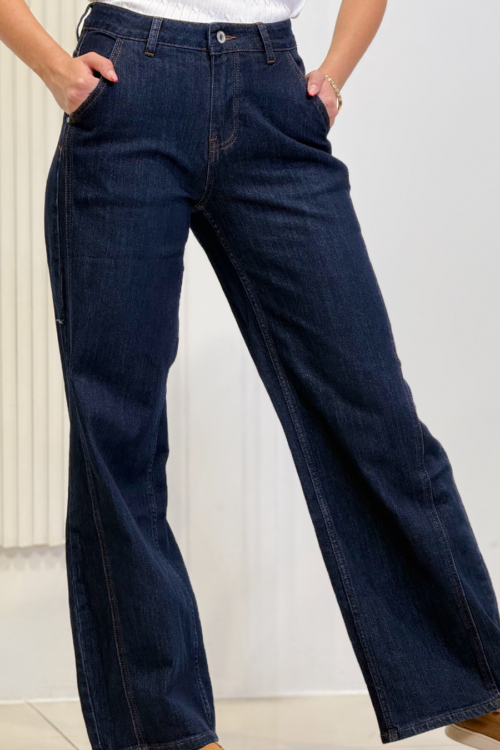 Traperice Wide Leg Dark Blue