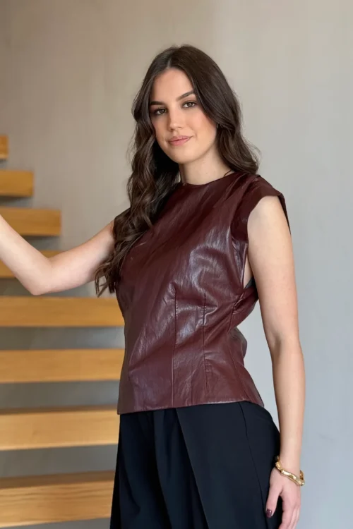 Top Vivienne bordo